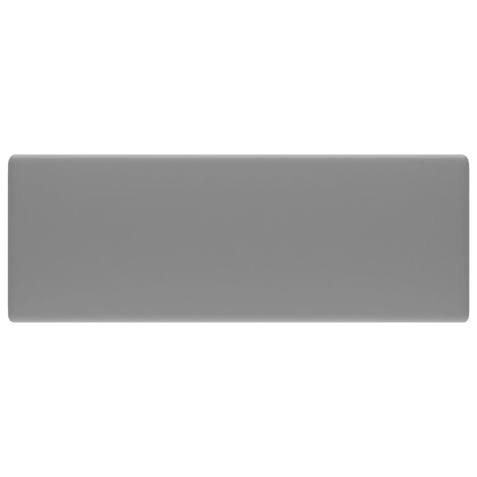 Vidaxl wastafel met overloop vierkant 41x41 cm keramiek mat lichtgrijs