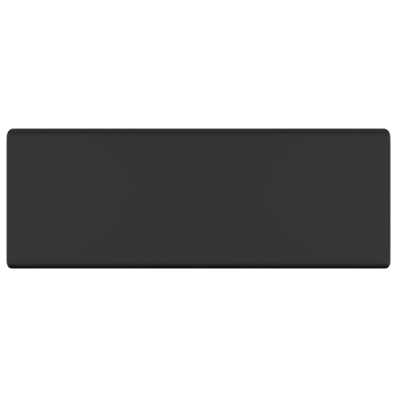 Load image into Gallery viewer, Vidaxl wastafel met overloop vierkant 41x41 cm keramiek matzwart
