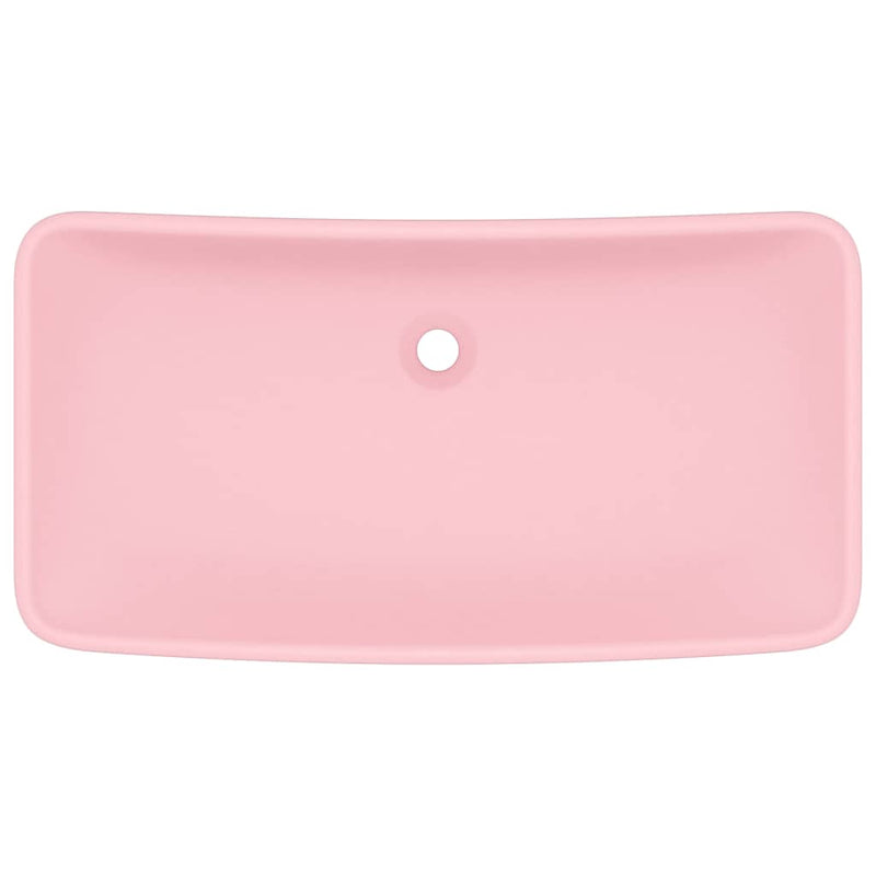 Load image into Gallery viewer, Vidaxl wastafel rechthoekig 71x38 cm keramiek matroze
