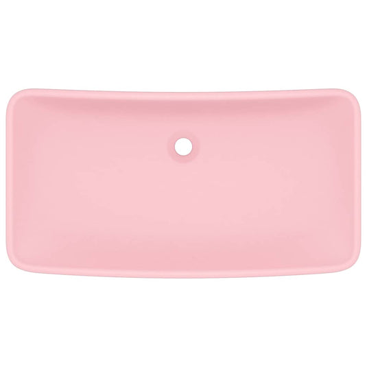 Vidaxl wastafel rechthoekig 71x38 cm keramiek matroze