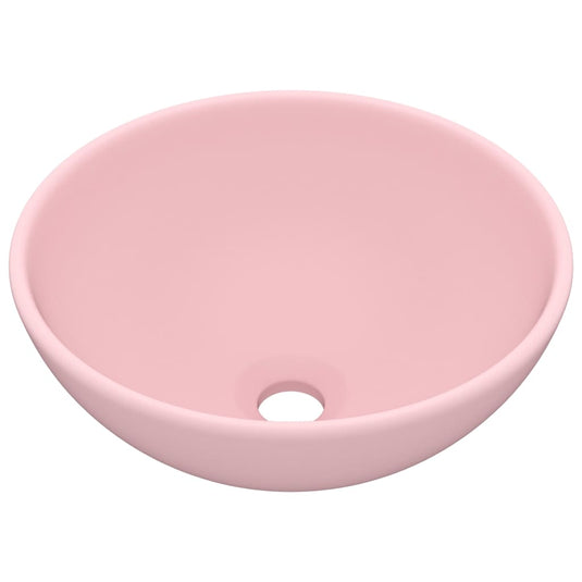 Vidaxl wastafel rond 32,5x14 cm keramiek matroze