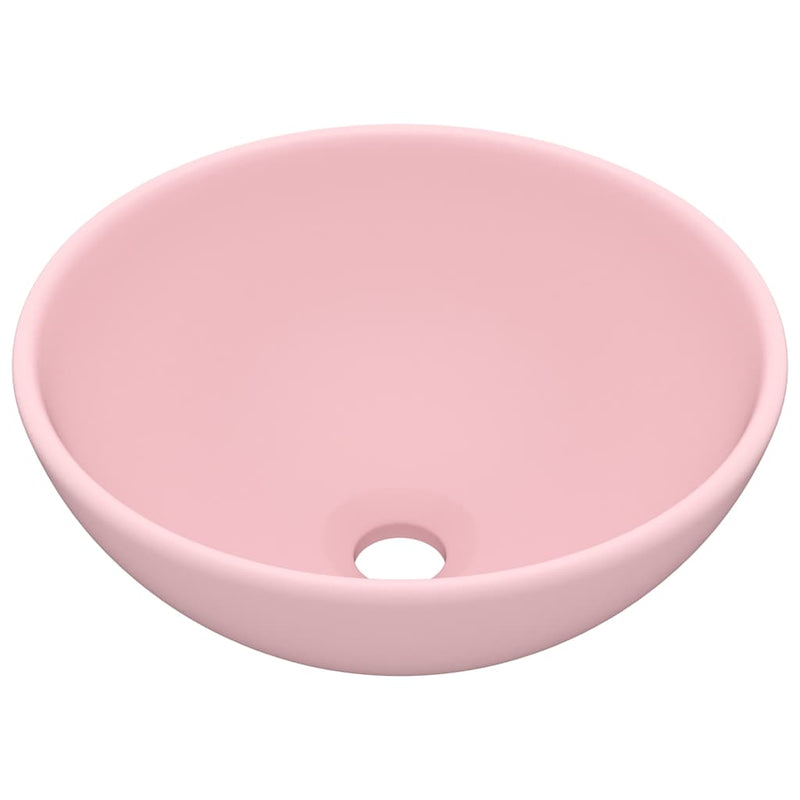 Load image into Gallery viewer, Vidaxl wastafel rond 32,5x14 cm keramiek matroze
