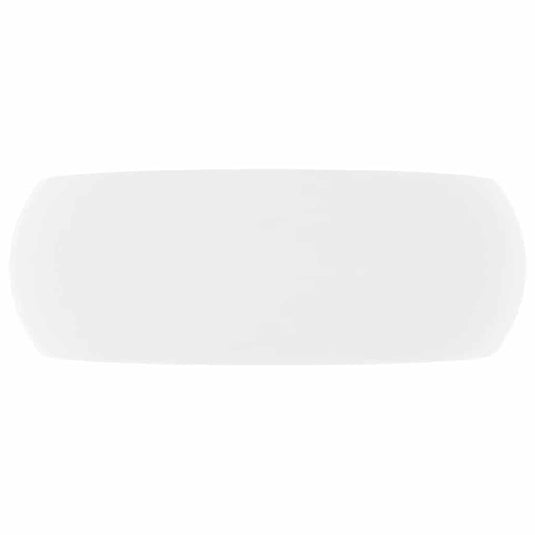 Vidaxl wastafel rond 40x15 cm keramiek matwit