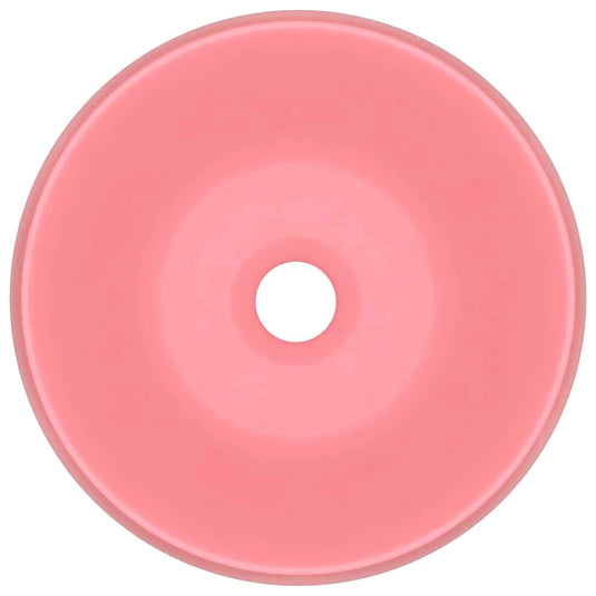 Vidaxl wastafel rond 40x15 cm keramiek matroze