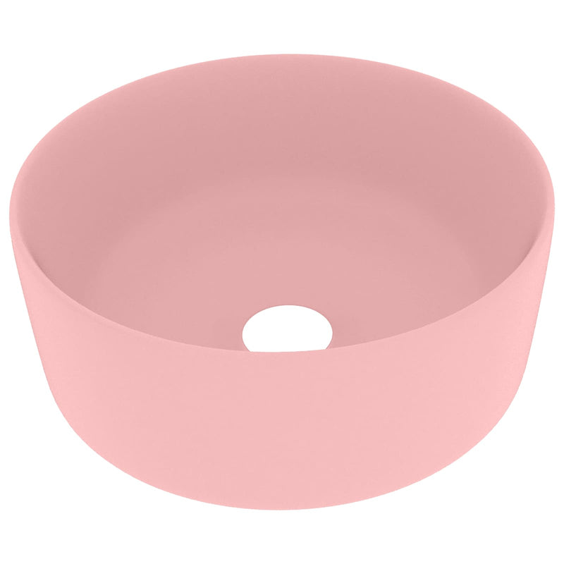 Load image into Gallery viewer, Vidaxl wastafel rond 40x15 cm keramiek matroze
