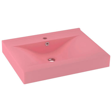 Vidaxl wastafel met kraangat 60x46 cm keramiek matroze