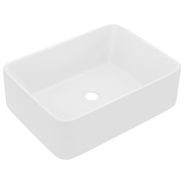 Vidaxl wastafel 41x30x12 cm keramiek matwit