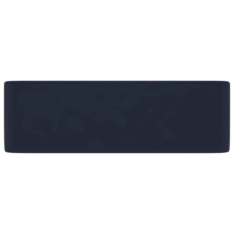 Load image into Gallery viewer, Vidaxl wastafel 41x30x12 cm keramiek mat donkerblauw
