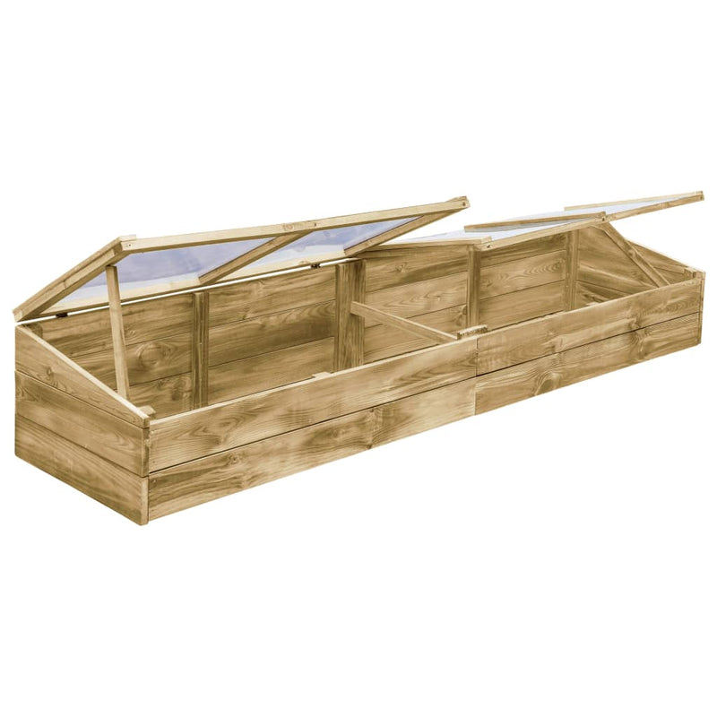 Load image into Gallery viewer, VidaXL Kweekkassen 2 st 200x50x35 cm geïmpregneerd grenenhout
