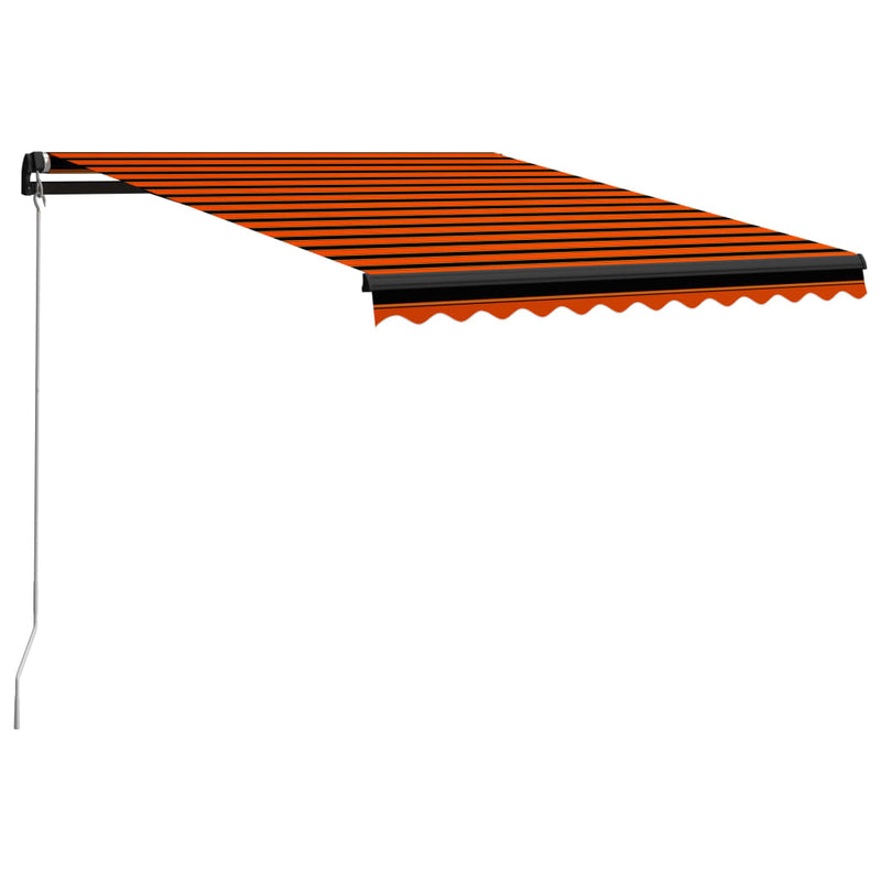 Load image into Gallery viewer, VidaXL Luifel handmatig uittrekbaar 300x250 cm oranje en bruin
