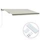 VidaXL Luifel automatisch uittrekbaar 600x300 cm crème