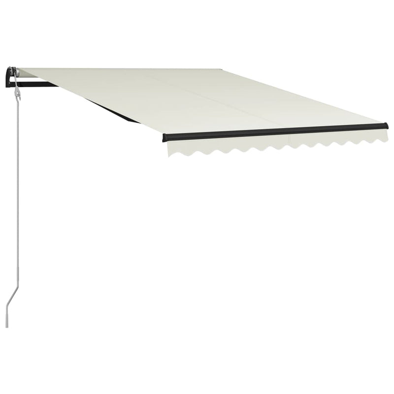 Load image into Gallery viewer, VidaXL Luifel uittrekbaar met windsensor en LED 300x250 cm crème
