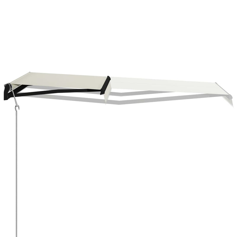 Load image into Gallery viewer, VidaXL Luifel uittrekbaar met windsensor en LED 300x250 cm crème

