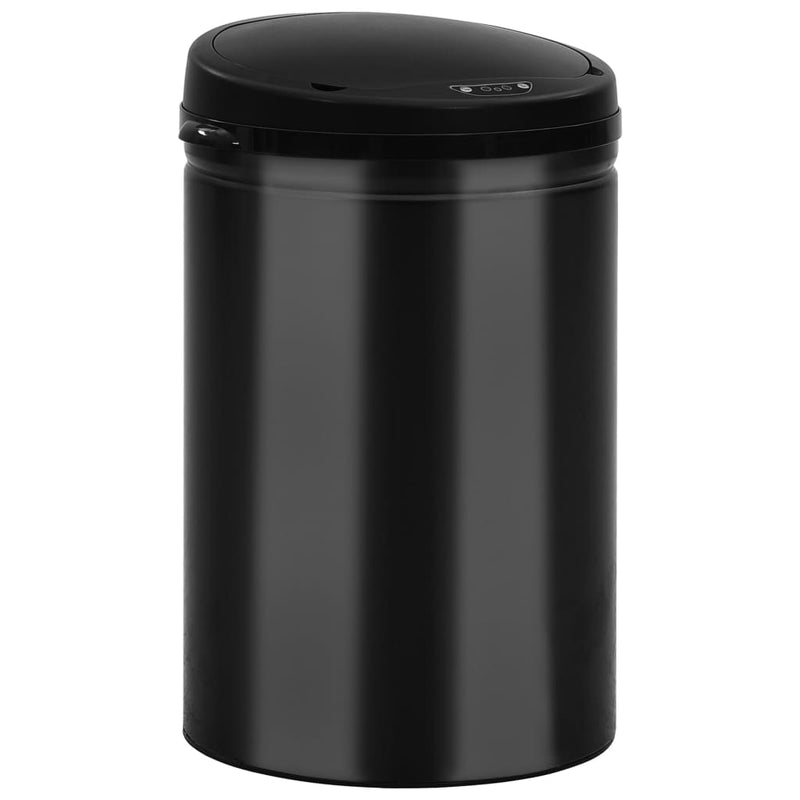 Load image into Gallery viewer, Vidaxl prullenbak met automatische sensor 30 l koolstofstaal zwart
