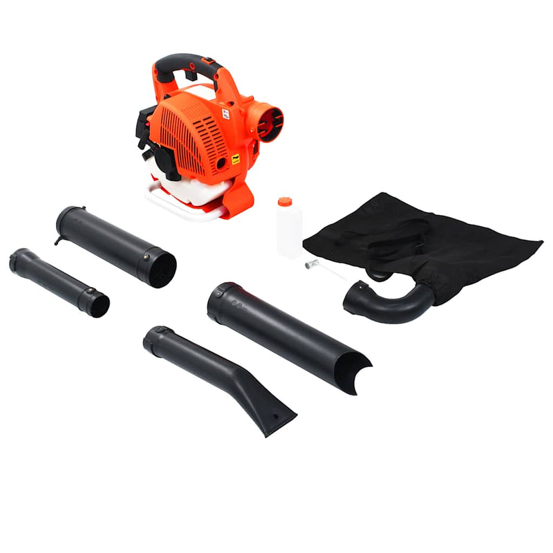 Load image into Gallery viewer, Vidaxl bladblazer 3-in-1 benzine 26 cc oranje
