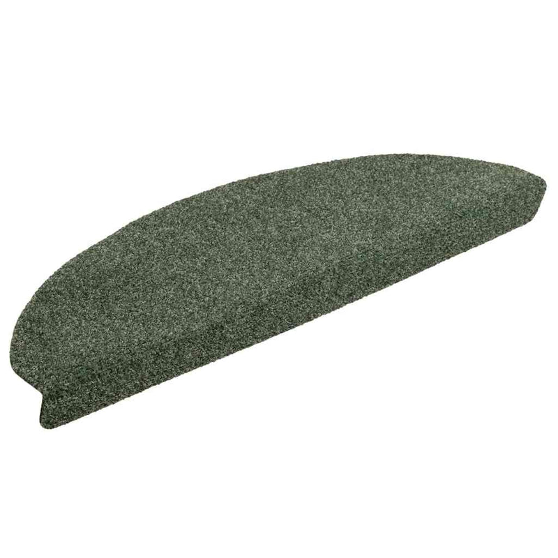 Afbeelding laden in galerijviewer, Vidaxl trapmatten zelfklevend 15 stuks 65x21x4 cm groen halfrond groot
