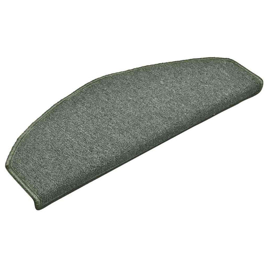 Vidaxl trapmatten 15 st 65x24x4 cm donkergroen halfrond groot