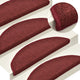 Vidaxl trapmatten 15 st 56x17x3 cm bordeaux halfrond