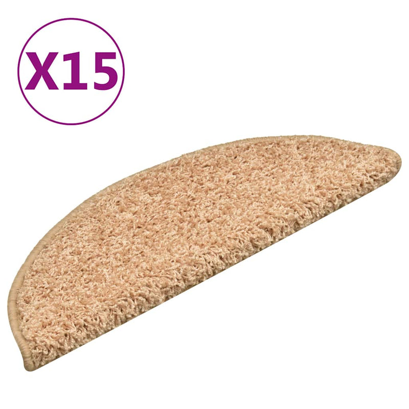 Load image into Gallery viewer, Vidaxl trapmatten 15 st 56x17x3 cm goud halfrond
