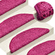 Vidaxl trapmatten 15 st 56x17x3 cm roze halfrond