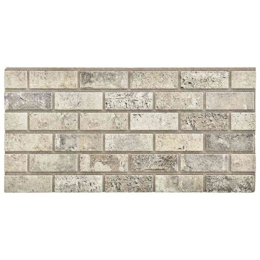 Vidaxl 10 st wandpanelen 3d zandkleurige baksteen eps