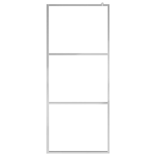 Vidaxl inloopdouchewand transparant 100x195 cm esg-glas