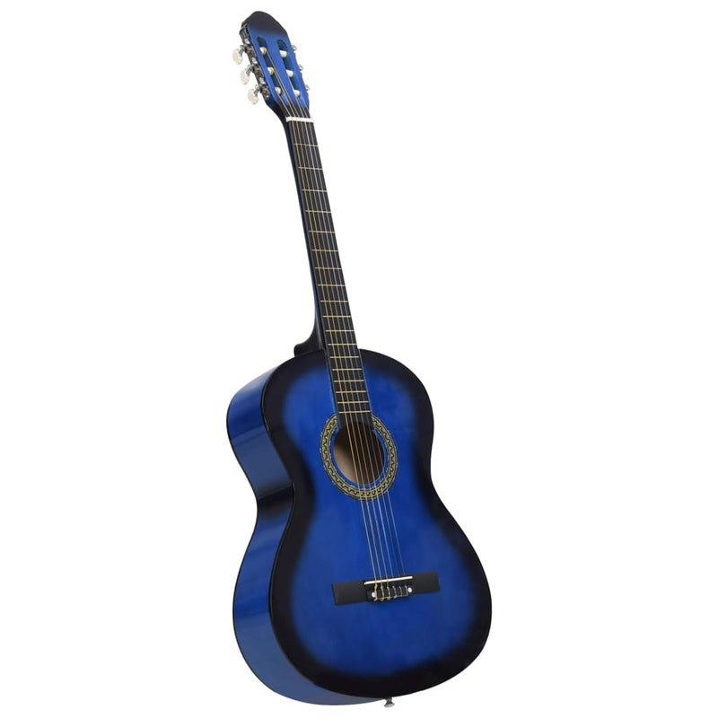Load image into Gallery viewer, Vidaxl gitaar klassiek beginner met tas 4 4 39 blauw
