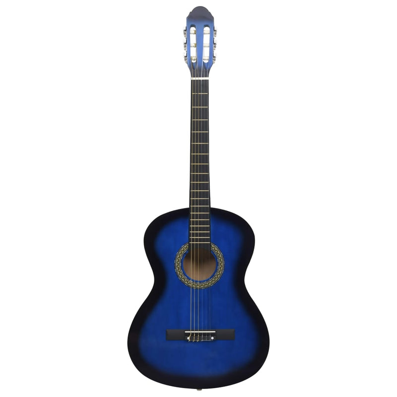 Load image into Gallery viewer, Vidaxl gitaar klassiek beginner met tas 4 4 39 blauw
