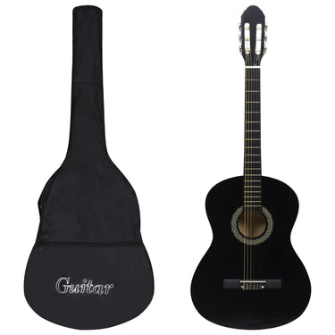 Vidaxl gitaar klassiek beginner met tas 4 4 39 zwart