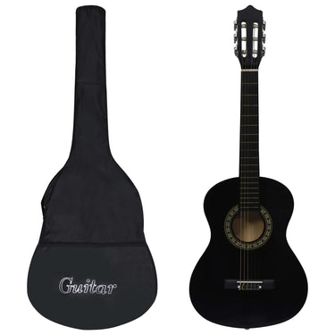 Vidaxl gitaar klassiek beginner kinderen met tas 1 2 34 zwart
