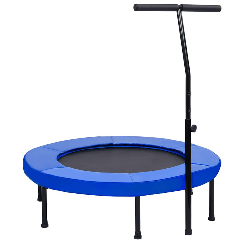 Load image into Gallery viewer, Vidaxl fitnesstrampoline met handgreep en veiligheidsmat 102 cm
