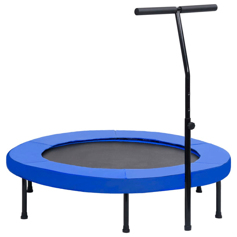 Load image into Gallery viewer, VidaXL Fitnesstrampoline met handgreep en veiligheidsmat 122 cm
