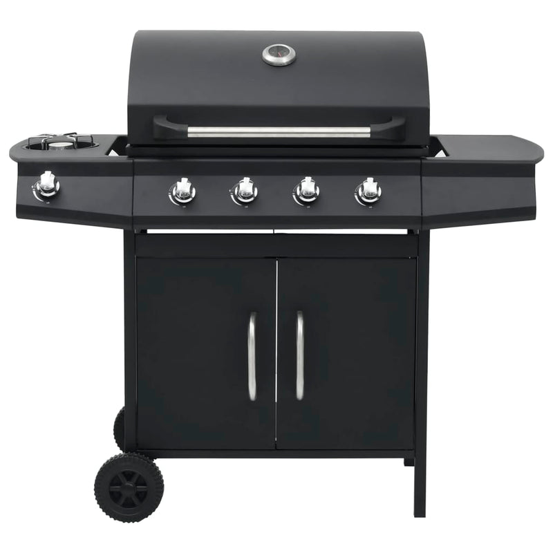 Load image into Gallery viewer, Vidaxl gasbarbecue 4+1 kookzone staal zwart
