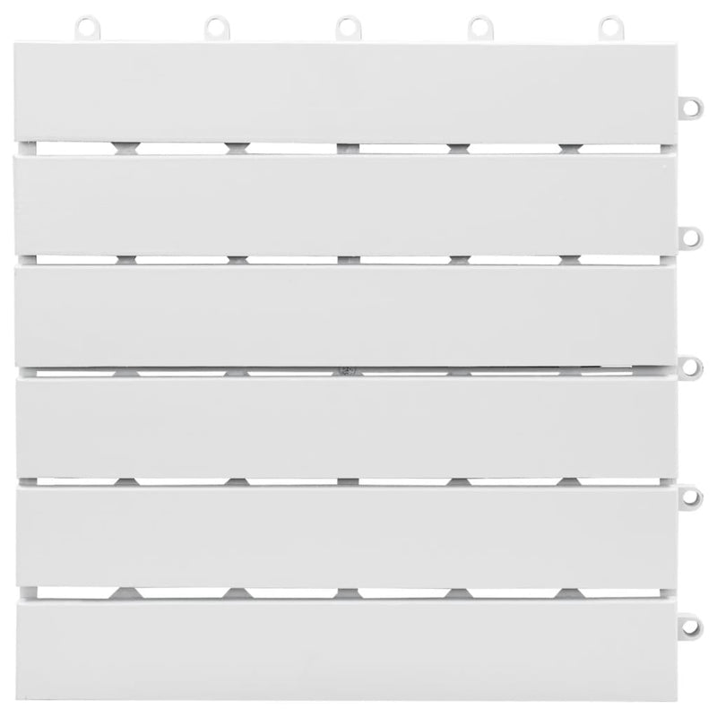Load image into Gallery viewer, VidaXL Terrastegels 10 st 30x30 cm massief acaciahout wit
