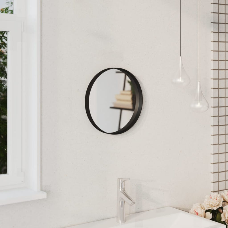 Load image into Gallery viewer, VidaXL Wandspiegel 30 cm zwart
