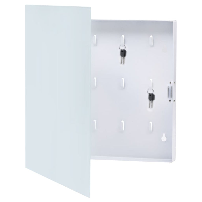Load image into Gallery viewer, VidaXL Sleutelkast met magneetbord 35x35x4 cm wit
