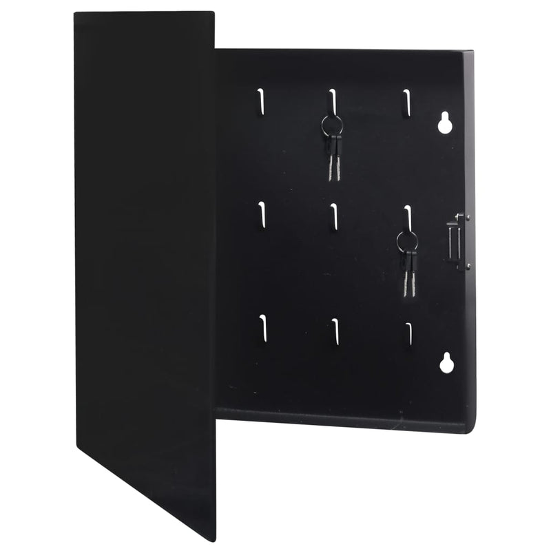 Load image into Gallery viewer, VidaXL Sleutelkast met magneetbord 35x35x4 cm zwart
