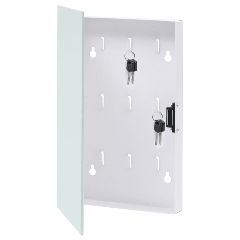 Load image into Gallery viewer, Vidaxl sleutelkast met magneetbord 30x20x4 cm wit
