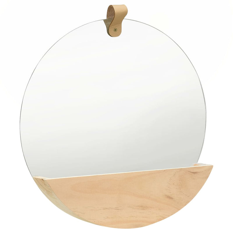 Load image into Gallery viewer, VidaXL Wandspiegel 35 cm massief grenenhout

