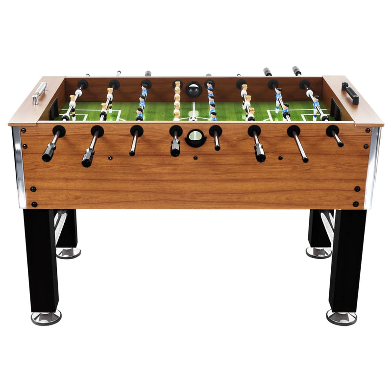 Load image into Gallery viewer, VidaXL Voetbaltafel 60 kg 140x74,5x87,5 cm staal lichtbruin en zwart
