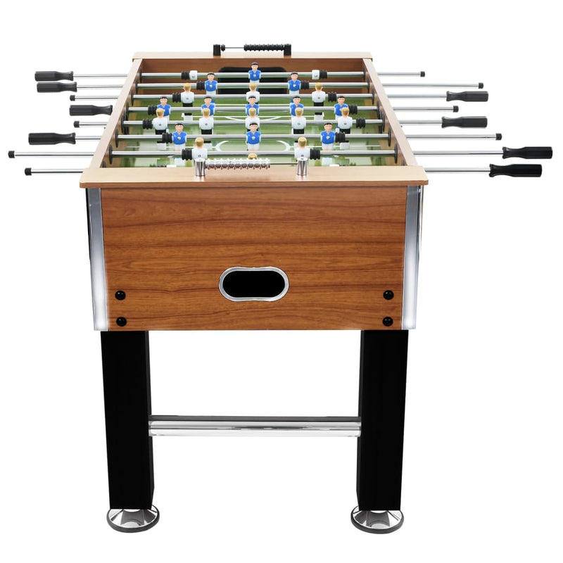 Load image into Gallery viewer, VidaXL Voetbaltafel 60 kg 140x74,5x87,5 cm staal lichtbruin en zwart
