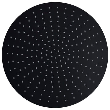 Vidaxl regendouchekop rond 40 cm roestvrij staal zwart