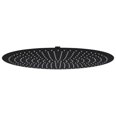 Vidaxl regendouchekop rond 50 cm roestvrij staal zwart