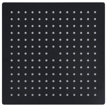 Vidaxl regendouchekop vierkant 25x25 cm roestvrij staal zwart
