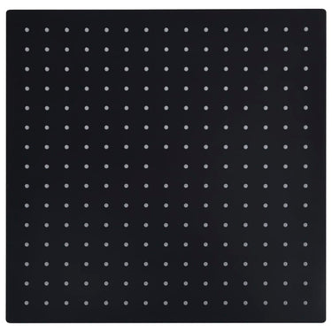Vidaxl regendouchekop vierkant 40x40 cm roestvrij staal zwart