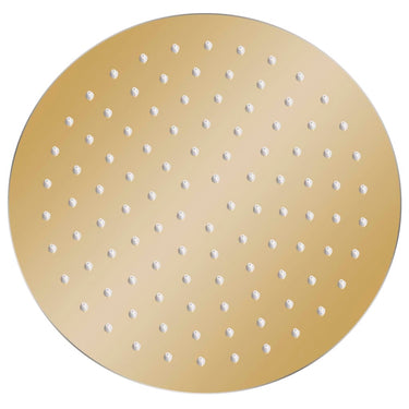 Vidaxl regendouchekop rond 25 cm roestvrij staal goudkleurig