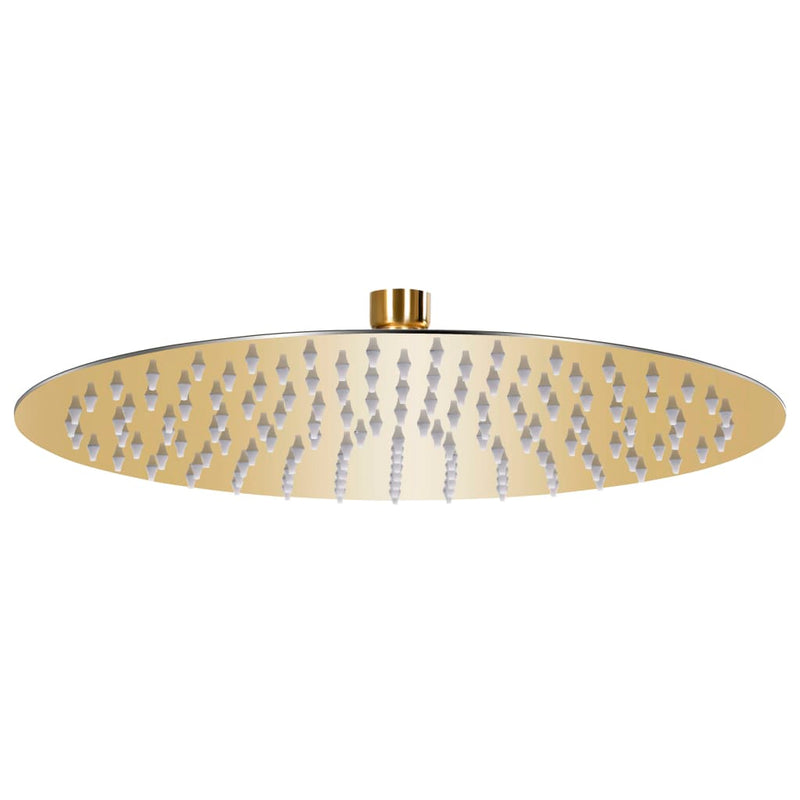 Load image into Gallery viewer, Vidaxl regendouchekop rond 30 cm roestvrij staal goudkleurig
