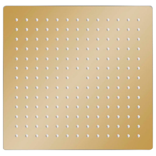 Vidaxl regendouchekop vierkant 25x25 cm roestvrij staal goudkleurig