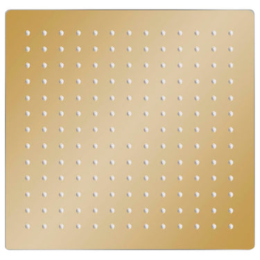 Vidaxl regendouchekop vierkant 30x30 cm roestvrij staal goudkleurig