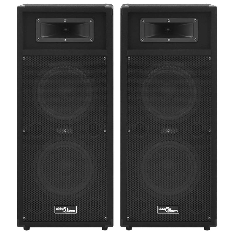 Load image into Gallery viewer, Vidaxl hifi-podiumluidsprekers 2 st passief professioneel 1000 w zwart
